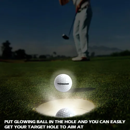 Miniatura 4 de THIODOON Glow in The Dark Golf Balls Light up Led Golf Balls Night Golf Gift Sets for Men Kids Women 6 Pack