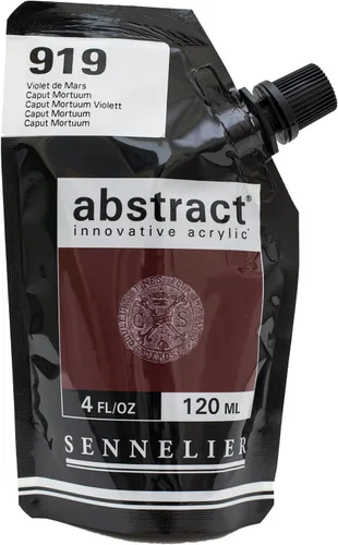 Miniatura 12 de SENNELIER Pintura acrílica abstracta innovadora para cuerpo pesado, bolsa de 16.9 fl oz, blanco titanio