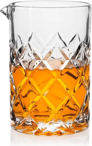 Miniatura 8 de Vaso mezclador de cóctel Cambareign, vaso mezclador de cristal de 18.5oz, vasos de fondo grueso para remover en la barra, jarra mezcladora