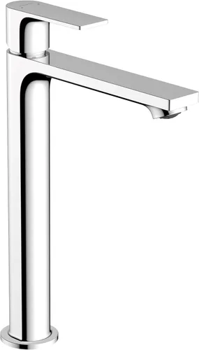 Hansgrohe Rebris E 72564001 - Grifo de lavabo de baño contemporáneo con 1 manija y 1 orificio de 12 pulgadas de alto, cromado, 72564001
