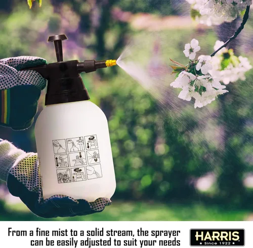 Miniatura 4 de HARRIS Pulverizador de presión de bomba manual continua para el hogar, césped, jardín, detalles de automóviles y más, 1.5L