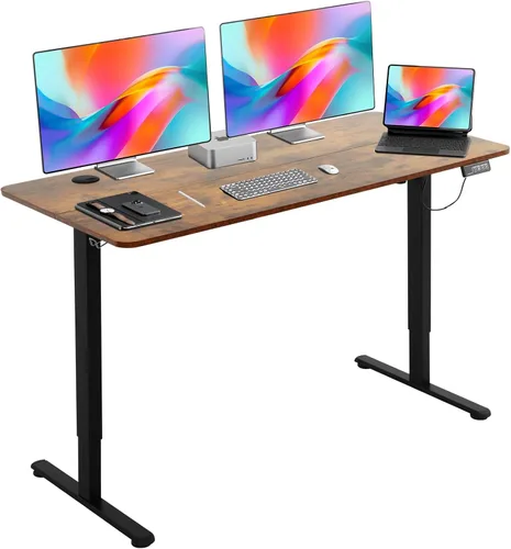Miniatura 8 de BLKMTY Escritorio eléctrico de pie de 24 x 47 pulgadas, altura ajustable, escritorio para computadora para oficina en casa, soporte ergonómico