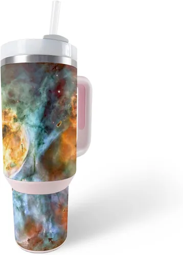 Miniatura 14 de MightySkins Skin - Vaso de vinilo compatible con Stanley The Quencher H2.0 FlowState de 40 onzas, color turquesa sólido, funda protectora, duradera