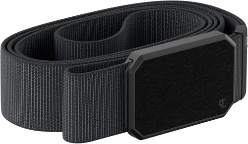 Miniatura 7 de Groove Life - Cinturón de nailon elástico para hombre con hebilla magnética de aluminio