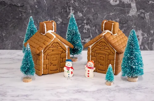 Miniatura 4 de Cortador de galletas de jengibre para casa de Navidad, 1 juego - Bakerlogy