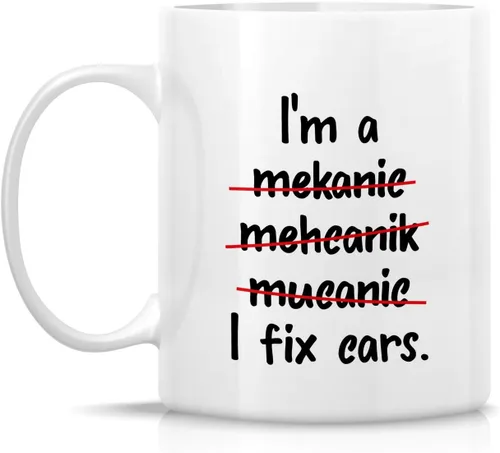 Miniatura 2 de Retreez Taza divertida – I'm A Mechanic I fix Cars Automobile - Tazas de café de cerámica de 11 onzas – Divertido, sarcasmo, sarcástico