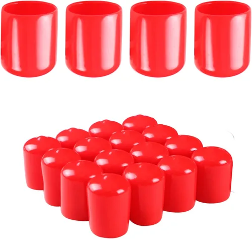 Miniatura 11 de Cubierta de tapa de extremo redondo de goma de 3/4 pulgadas (0.748 in), protectores de rosca de PVC flexible de tubería de tubería protectora