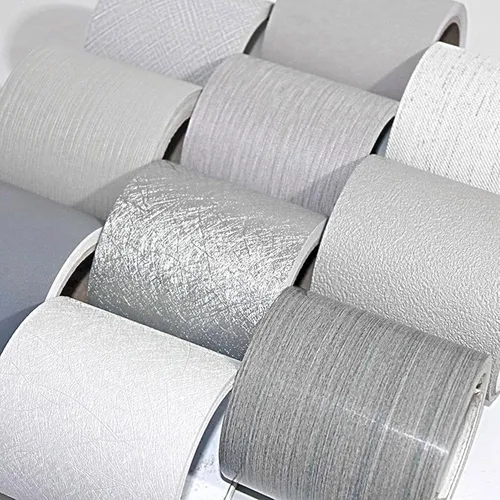 Miniatura 5 de Papel tapiz autoadhesivo para despegar y pegar, borde decorativo para el hogar, techo, para baño, sala de estar, cocina, gris, grueso, 1 5.1 x 196.9