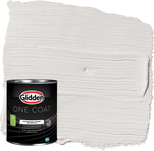 Miniatura 92 de Glidden Pintura Interior + Imprimación: Gris/Plata Antigua, Una Capa, Satinado, 1 Galón