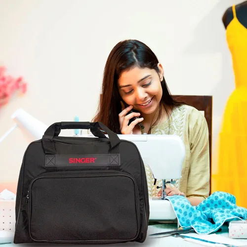 Miniatura 8 de SINGER Estuche para transportar máquina, negro, estuche espacioso que se adapta a la mayoría de las máquinas de coser estándar y serger