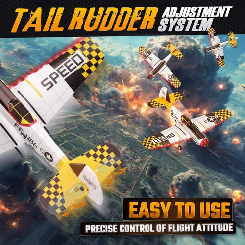 Miniatura 7 de BEZGAR Avión RC, drones para niños, avión de control remoto de giroscopio de 6 ejes, helicóptero RC, fácil control para principiantes, juguetes