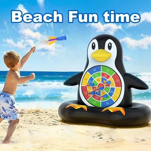 Miniatura 5 de MOONTOY Fun Pool Toys, Inflatable Dart Board Floating Water Game for Kids Ages 4-8 8-12, Outdoor Backyard & Beach Games for Boys Girls Teens and