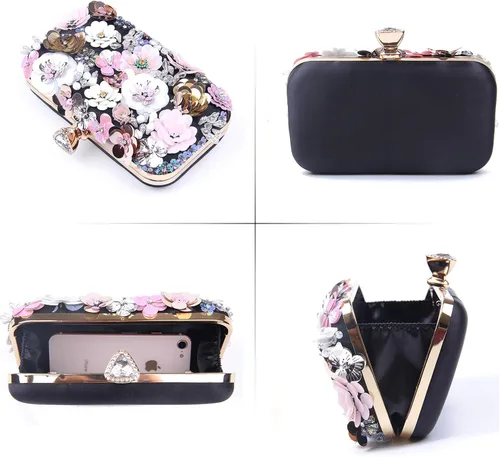 Miniatura 3 de Lanpet Bolso de mano de noche con correa de cadena para mujer, bolso de hombro