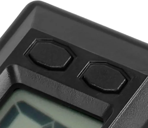 Miniatura 8 de GLOGLOW Reloj despertador digital ultrafino con calendario y temperatura, reloj electrónico LCD autoadhesivo para tablero de automóvil, oficina