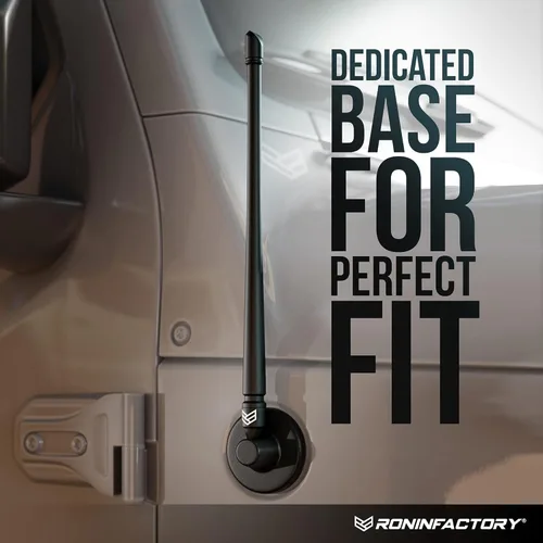 Miniatura 3 de Ronin Factory - Antena corta para Jeep Wrangler Rubicon Gladiator Sahara Sport 4xe JK JL 2007-2023, accesorios Jeep Wrangler, accesorios Jeep