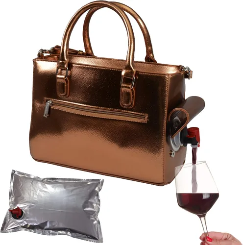 Miniatura 15 de Primeware – Bolsa aislante para bebidas con bolsa de 3 litros Almacenamiento térmico caliente y frío Dispensador portátil para vino, cócteles