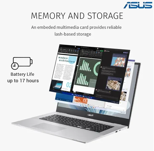 Miniatura 4 de ASUS Chromebook Laptop de 14 pulgadas – Google Chromebook School Student – 8Core MediaTek Kompanio 520 – Pantalla FHD – USB C – Wi-Fi 6-15 horas