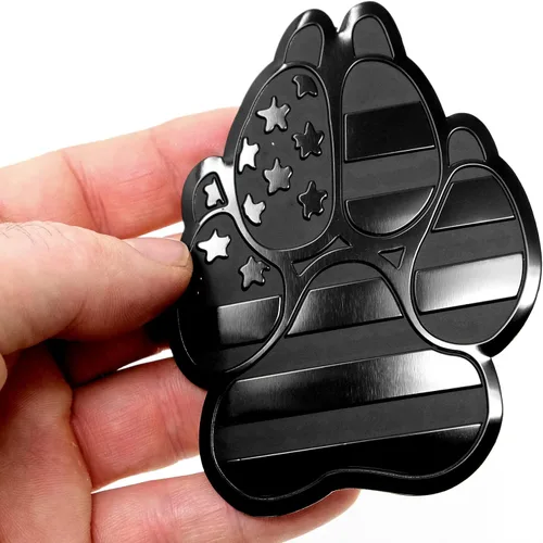 Miniatura 5 de Emblema de guardabarros de metal para autos, camiones (3 x 4 pulgadas, negro)