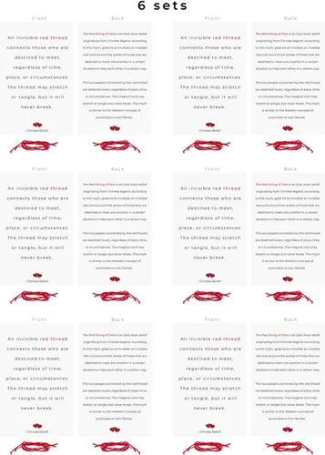 Miniatura 10 de Red String of Fate Bracelet - Anniversary Gift Couples - Boyfriend Girlfriend Matching Bracelets - Husband Wife Couple Jewelry - Pulseras Hilo Rojo