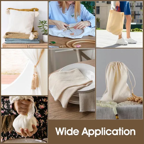 Miniatura 6 de The Yard Fabrics - Tela de muselina de algodón natural sin blanquear, tela de algodón de muselina para coser ropa, tela de tela, rollo