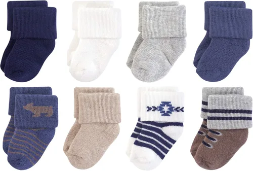 Miniatura 108 de Hudson Baby - Calcetines de algodón para bebés recién nacidos y Terry para niñas bebés