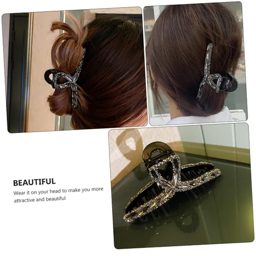 Miniatura 4 de FOMIYES 1 horquilla de metal para el cabello, pinzas para el pelo de plátano, pinzas para el pelo de tortuga, pinzas de pelo de metal para mujeres