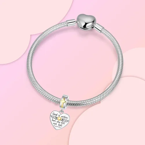 Miniatura 174 de Abalorios de plata de ley 925 con letras de la A ~ Z, para pulseras, collares, Día de San Valentín, Día de la Madre, joyería regalos para mujeres
