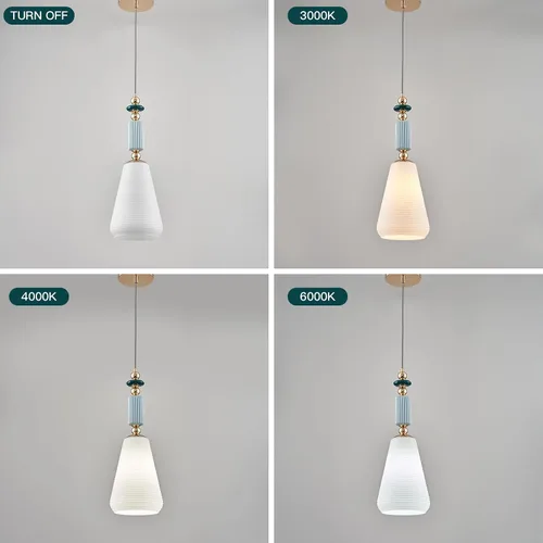 Miniatura 6 de Luminaria Colgante Moderna Iluminación Colgante Lámpara Colgante de Vidrio Blanco Leche para Isla de Cocina, Comedor, Dormitorio