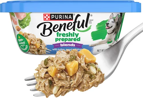 Miniatura 17 de Purina Beneful Freshly Prepared Blends - Paquete variado de alimentos húmedos para perros con carne de res, pollo o cordero, (paquete de 12) tubos