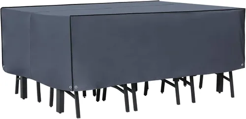 Miniatura 16 de ABCCANOPY Cubierta de Mesa Rectangular Cubierta de Mesa Universal Cubierta de Silla para Exteriores Impermeable y a Prueba de Polvo Resistente al