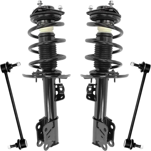 Miniatura 89 de Detroit Axle - Kit de 4 piezas RWD Puntales Delanteros Barras Estabilizadoras para Ford F-150 2021 2022 2023 2024, 2 Puntales con Resorte Helicoidal