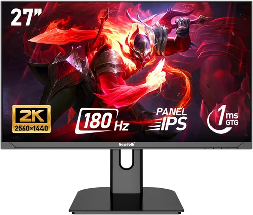 Miniatura 16 de Gawfolk - Monitor de computadora PC de 27 pulgadas, monitor curvo para juegos de 1800R 180Hz, FHD1080p 1ms sin bisel, freesync, 98% sRGB, ángulo