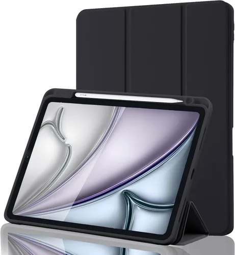 Miniatura 13 de Funda para iPad Air de 11 pulgadas M4 2026 8ª generación/M3 2025/M2 2024, iPad Air 5ª/4ª generación de 10.9 pulgadas 2022/2020 con soporte para Gris