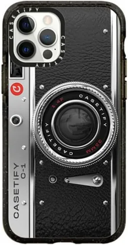 Miniatura 16 de CASETiFY Impact - Funda para iPhone 12 y iPhone 12 Pro, Bearly Awake, color negro transparente