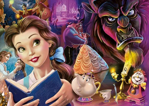 Ravensburger Disney 12000883 - Rompecabezas de 1000 piezas para adultos, Heroine's: Princess Belle, 12000883, herramientas hechas a mano, fabricado