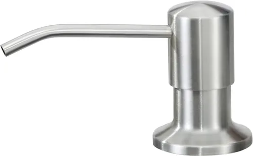 Miniatura 10 de Dispensador de jabón para fregadero de cocina, integrado, acero inoxidable (metal de pistola), juego de bomba para jabón o loción, recarga desde