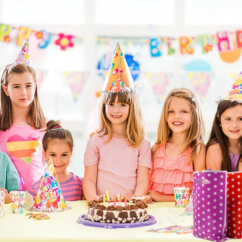 Miniatura 7 de 25 piezas de recuerdos de fiesta para niños, bolsas de dulces de cumpleaños, patrón de lunares (5 colores)