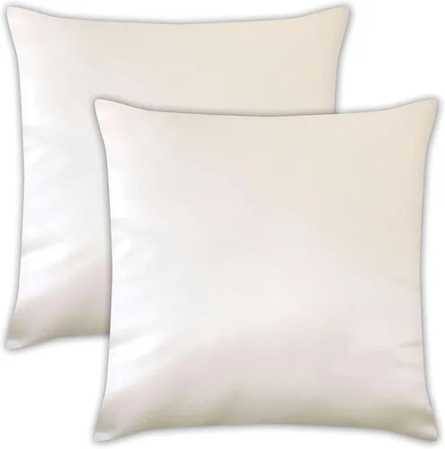 Miniatura 6 de AVKA Studio Fundas de Cojines Decorativos de Satén de Calidad Gruesa - Juego de 2 - Negro 12x12 pulgadas Fundas de Almohada Decorativas - con Forro