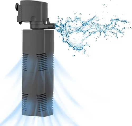 Miniatura 8 de Bomba de estanque de filtración de 660 GPH, bomba de agua sumergible de sumidero con filtro de esponja, 8 pies de elevación alta, silenciosa