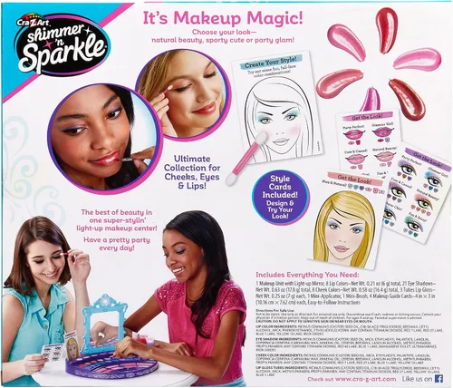 Miniatura 3 de Cra-Z-Art Shimmer' n Sparkle - Kit de diseño de maquillaje real Maquillaje real, para mayores de 6 años
