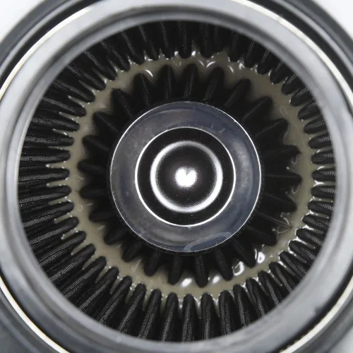 Miniatura 144 de KYOSTAR Filtro de aire universal de alto flujo de 3" (76 mm), entrada de aire frío de cono reutilizable, alto rendimiento, lavable, kit de aire seco
