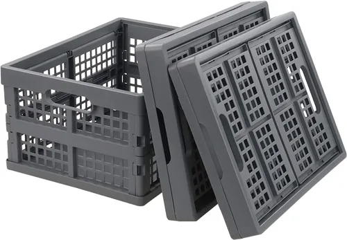 3 paquetes de cajas plegables de plástico, contenedor plegable, cajas plegables de 15 L
