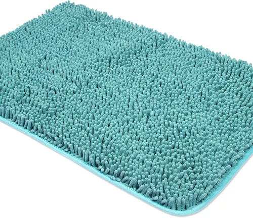 Miniatura 27 de Yeaban Alfombras pequeñas de baño de felpilla de 12 x 12 pulgadas, absorbentes y lavables, antideslizantes, de felpa y suaves para baño, ducha