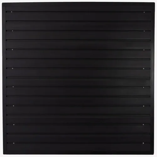 Panel Slatwall Organizador de Pared para Garaje, Sistemas de Almacenamiento de Pared Ranurada para Garaje de Servicio Pesado Montados en Pared, Negro