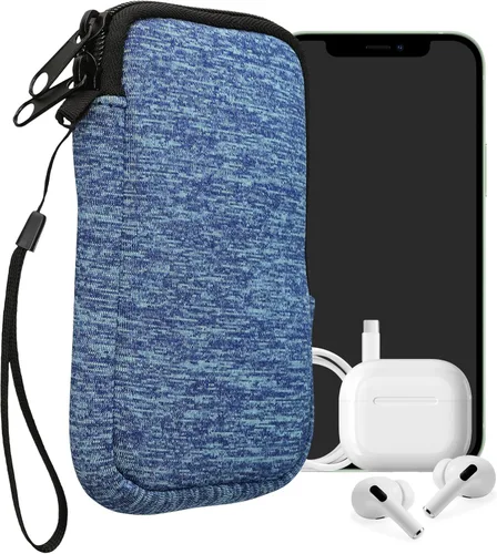 Miniatura 82 de kwmobile Funda universal para teléfono tamaño XS - 3,5/4 pulgadas - Funda de neopreno para teléfono inteligente con cremallera - Funda impermeable