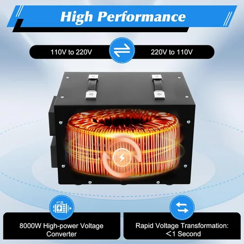 Miniatura 8 de Convertidor de voltaje de 8000 W/10000 W, transformador elevador/abajo, 110 V/220 V, convertidor de potencia, regulador de voltaje automático