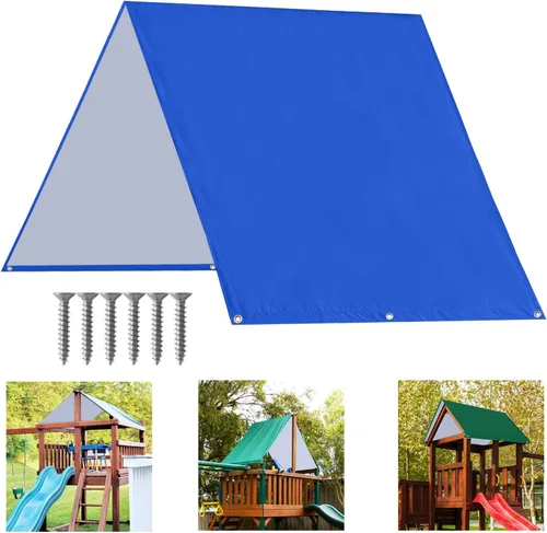 Miniatura 12 de ABCCANOPY Juego de lona de repuesto de 43 x 90 pulgadas para parques infantiles, pantallas de sombra (borgoña/blanco)