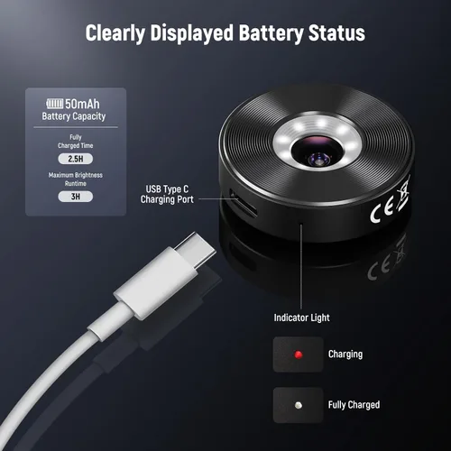 Miniatura 6 de NEEWER Lente gran angular HD de 18mm 100° para placa posterior de lente con rosca de 17mm, aumento de 0.5X Compatible con SmallRig NEEWER iPhone