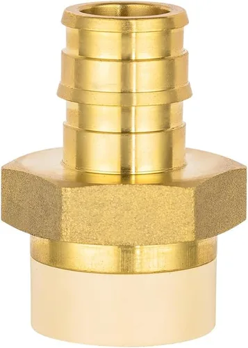Miniatura 4 de Paquete de 5 adaptadores de CPVC EFIELD de 1/2 pulgada Pex A x 1/2 pulgadas, adaptador de expansión de latón solo para conexión de tubería Pex-A
