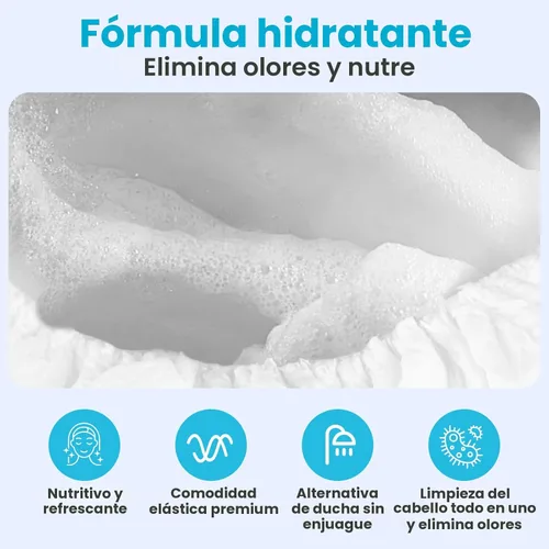 Miniatura 5 de Drench - Cápsulas de champú sin enjuague - Tapa de champú y acondicionador sin agua - Cápsulas de lavado de cabello seco para ancianos o postrados